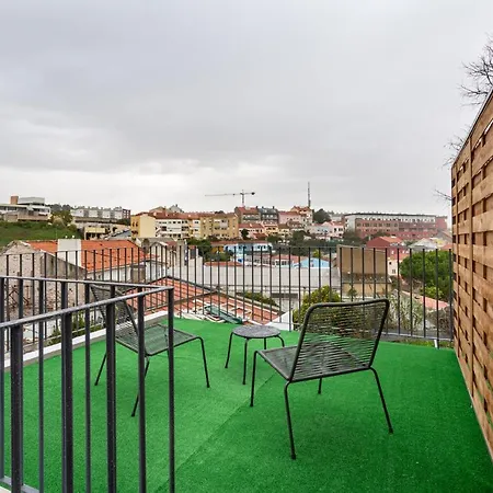 Altido Brand New Elegant With Terraces In Ajuda Appartement